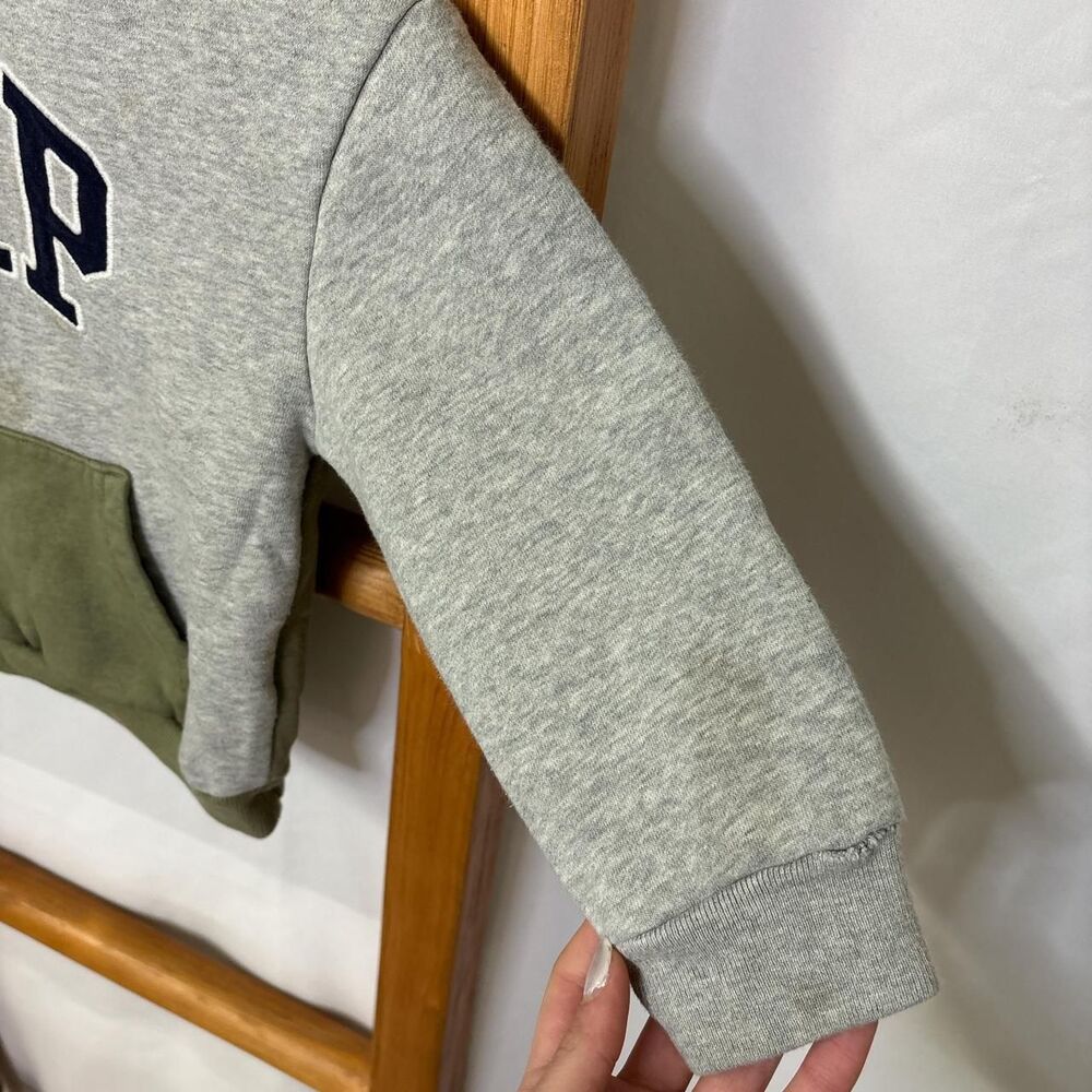 Babygap Green and Khaki Hoodie - Picture 4 of 6